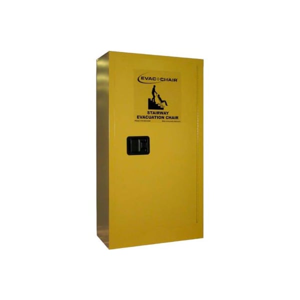 Evac-Chair North America Llc Evac+Chair Metal Storage Cabinet, 24"W x 12"D x 44"H, Yellow 314 - main